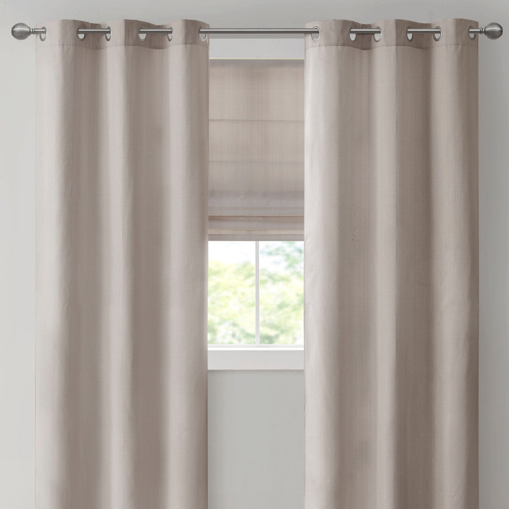 Galen - 29" Basketweave Room Darkening Cordless Roman Shade - Taupe