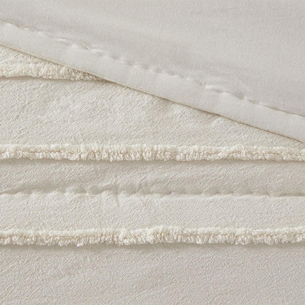 Mercer - 3 Piece Coverlet Set - Ivory