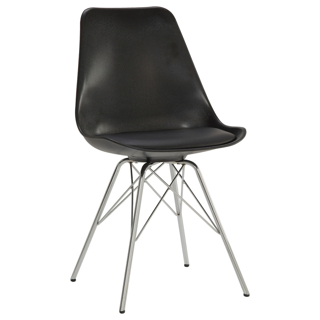 Padded Dining Chair (Set of 2) - Black