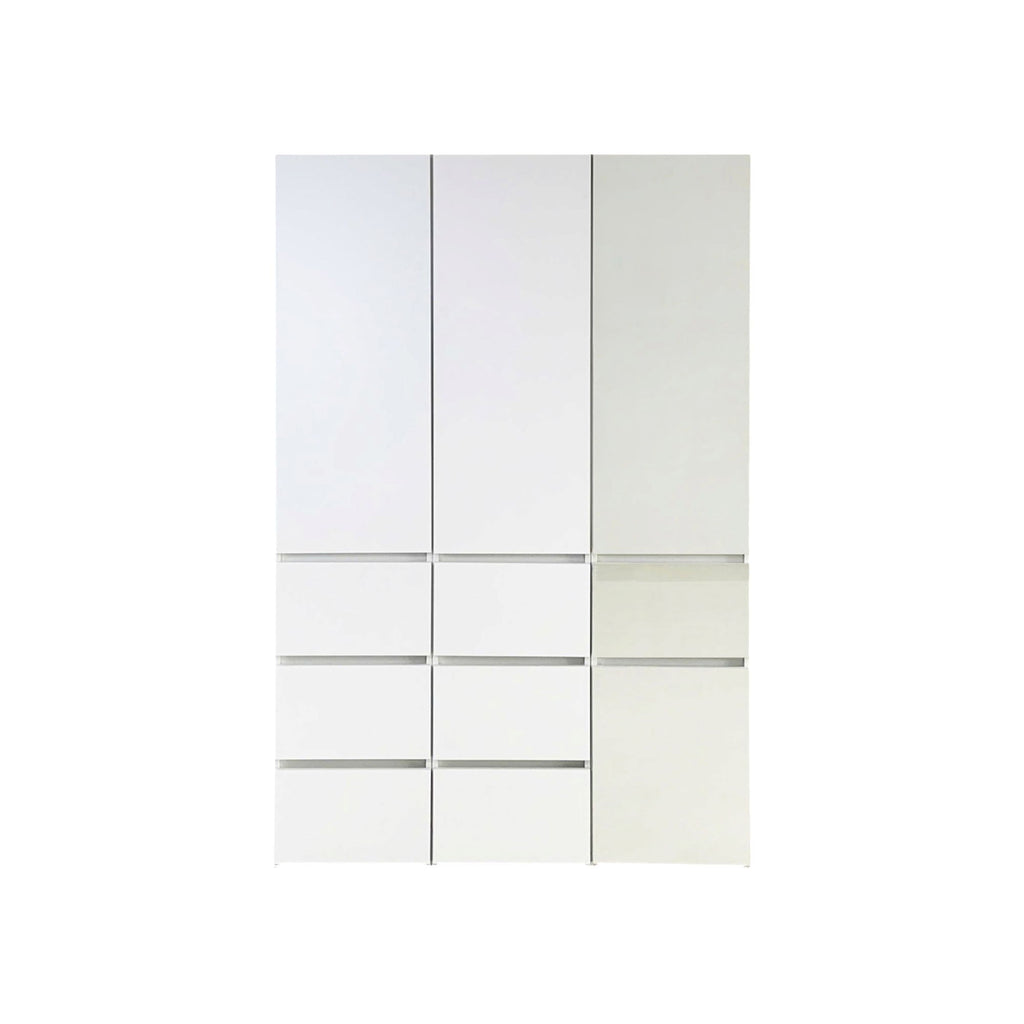 Elise - Modular Closet System With Mirror For Custom Storage Solutions - White