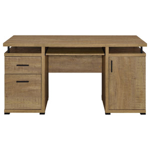 Swan - 2 Drawer Computer Desk - Mango Color