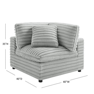 Jenny - Corner Accent Chair - Gray