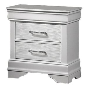 Nightstand With Drawers - White