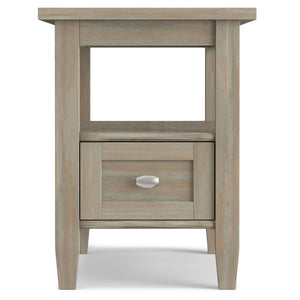 Warm Shaker - Narrow Side Table - Light Brown