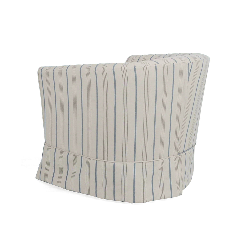 Zeniqua - Upholstered Velvet Swivel Chair With Loose Cover