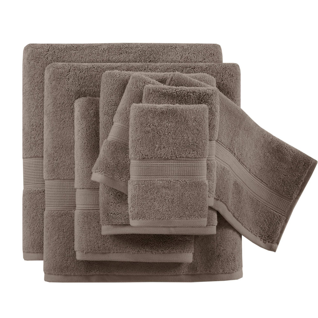 800GSM - 8 Piece Antimicrobial Towel Set - Mocha