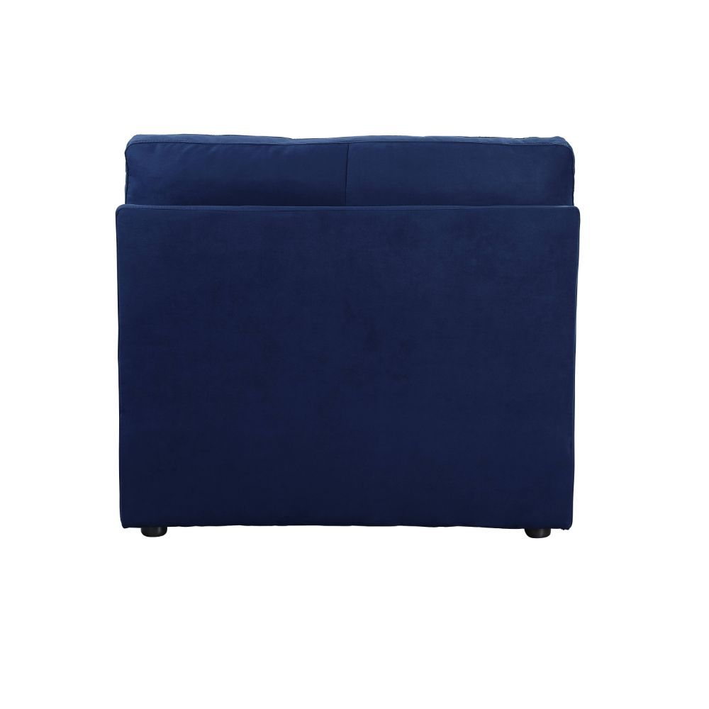 Crosby - Armless Chair - Blue Fabric