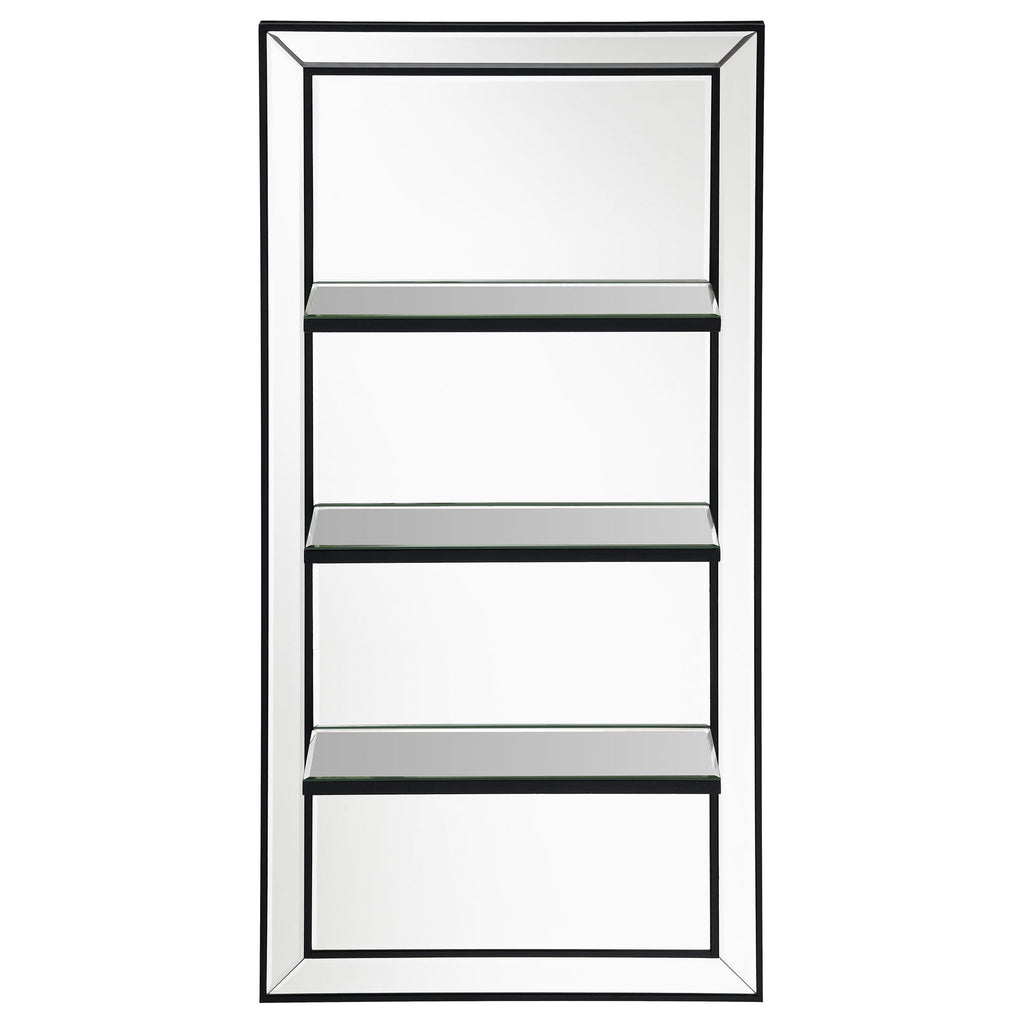 Cardinal - 3 Shelf Wall Mirror - Silver