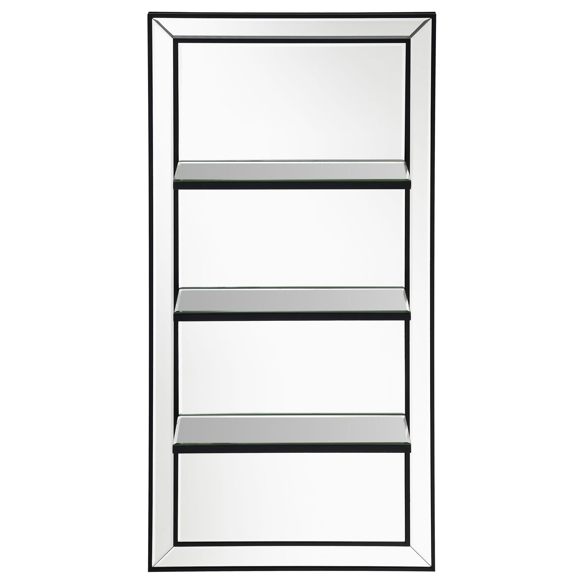 Cardinal - 3 Shelf Wall Mirror - Silver