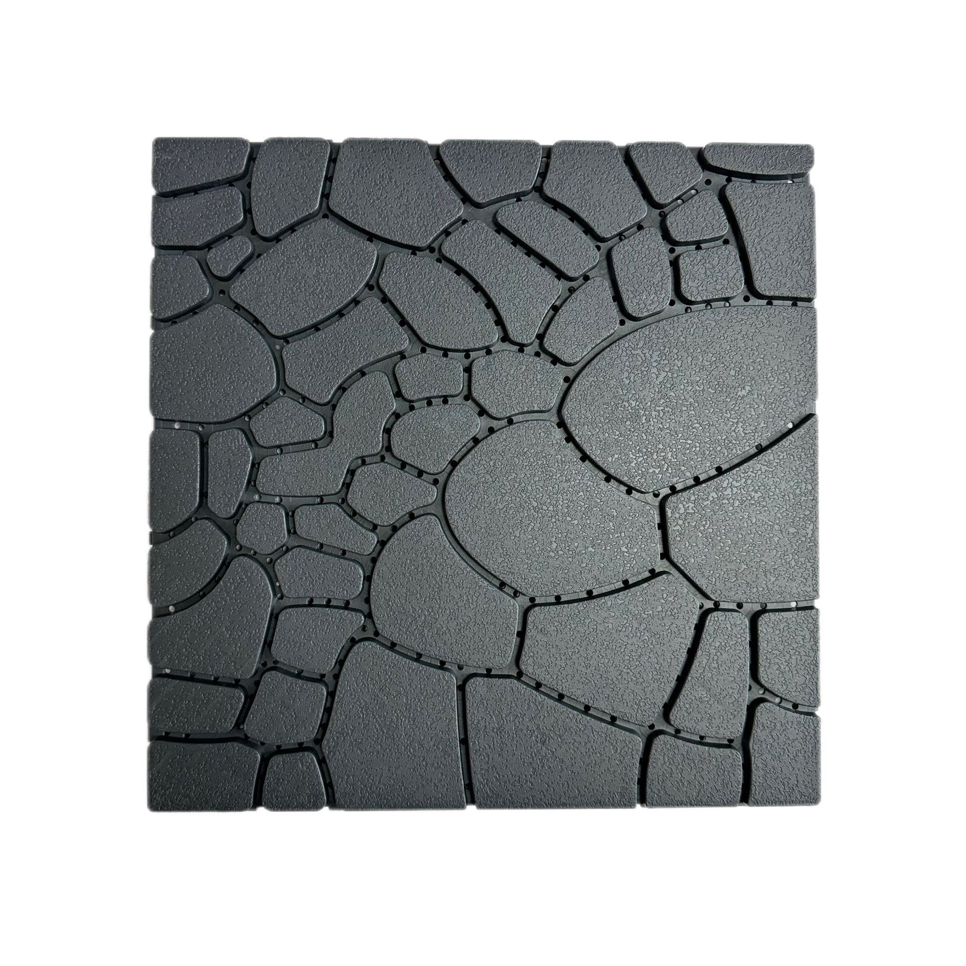 Stone Texture Patio Deck Tiles, Diy Module Interlocking Decking Floor Tiles