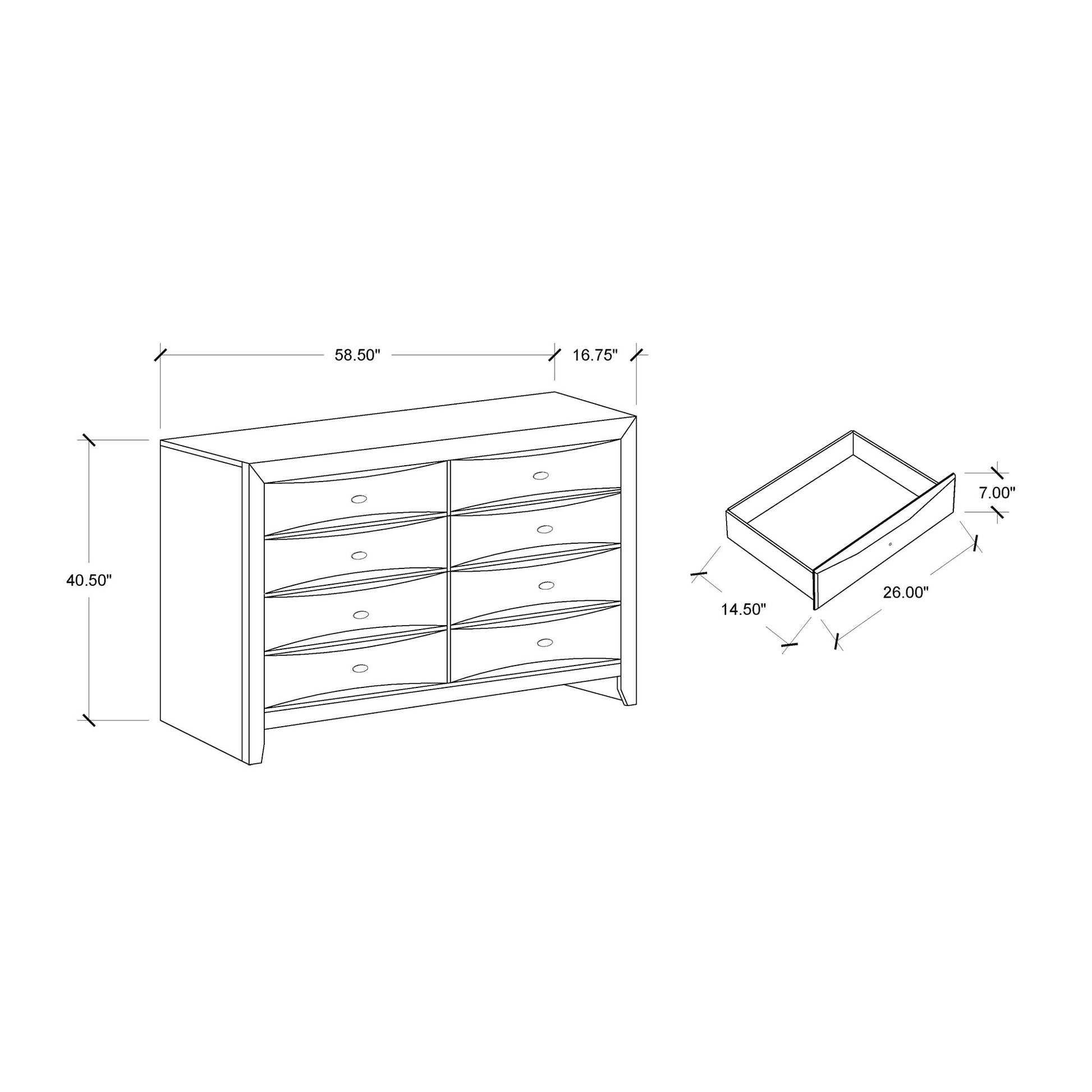 Lucille - Dresser With Spacious Drawers