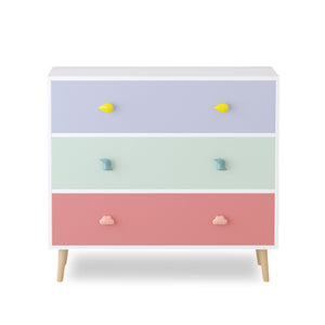 3 Drawer Dresser, Storage Cabinet With Anti Tip Safety