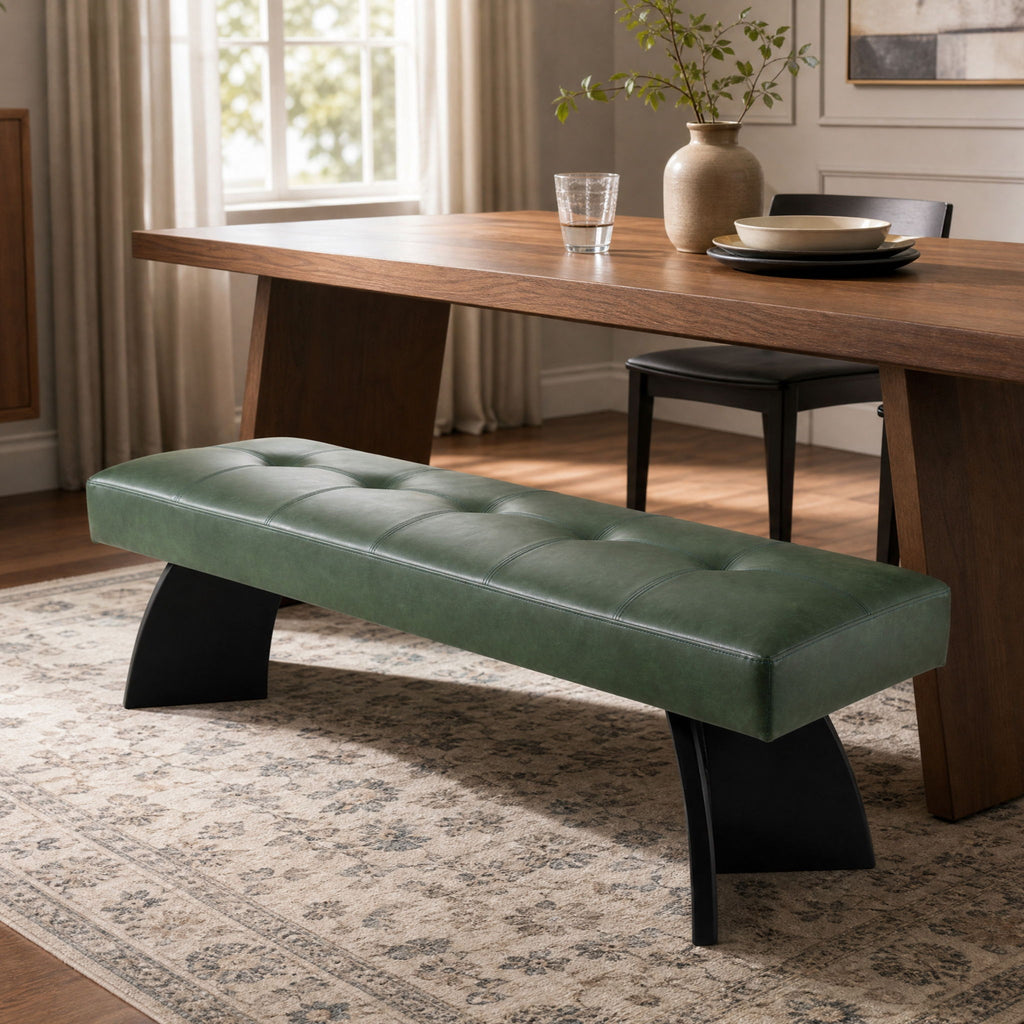 Upholstered Indoor Dining Bench For Kitchen
