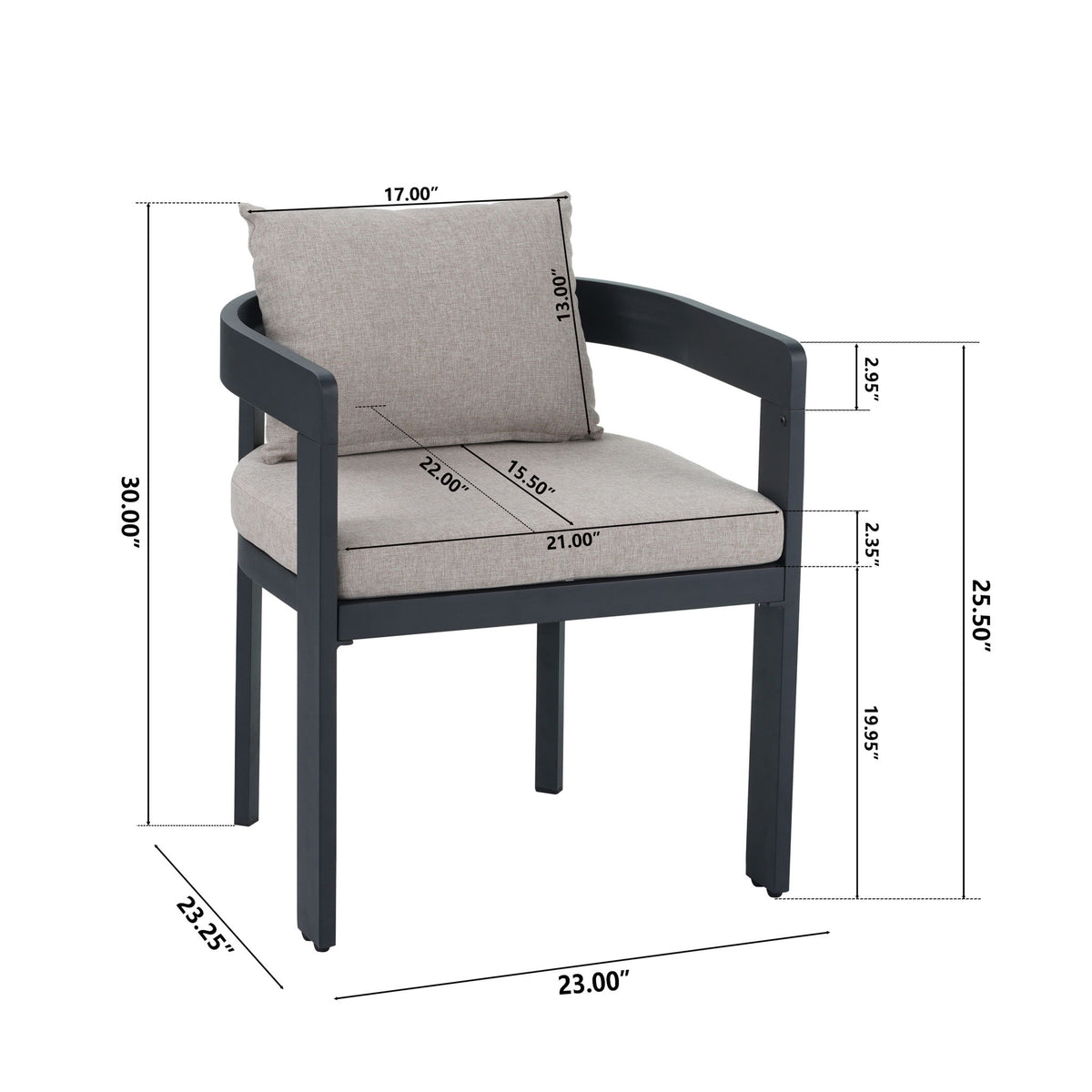 Elko Janiyah - Outdoor Patio Dining Set Dining Chairs And Dining Table