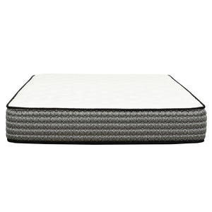 Premium 12" Queen Size Hybrid Mattress In A Box Soft Gel Memory Foam Top With Cooling Technology - Gray / White