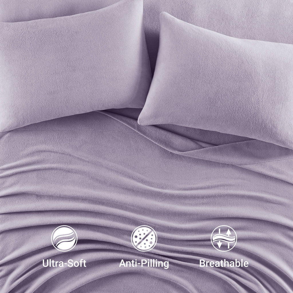 Micro Fleece - Twin Sheet Set - Lavender