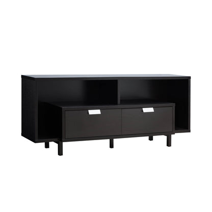 Entertainment Stand, TV Console Table With 2 Drawers And Open Shelving