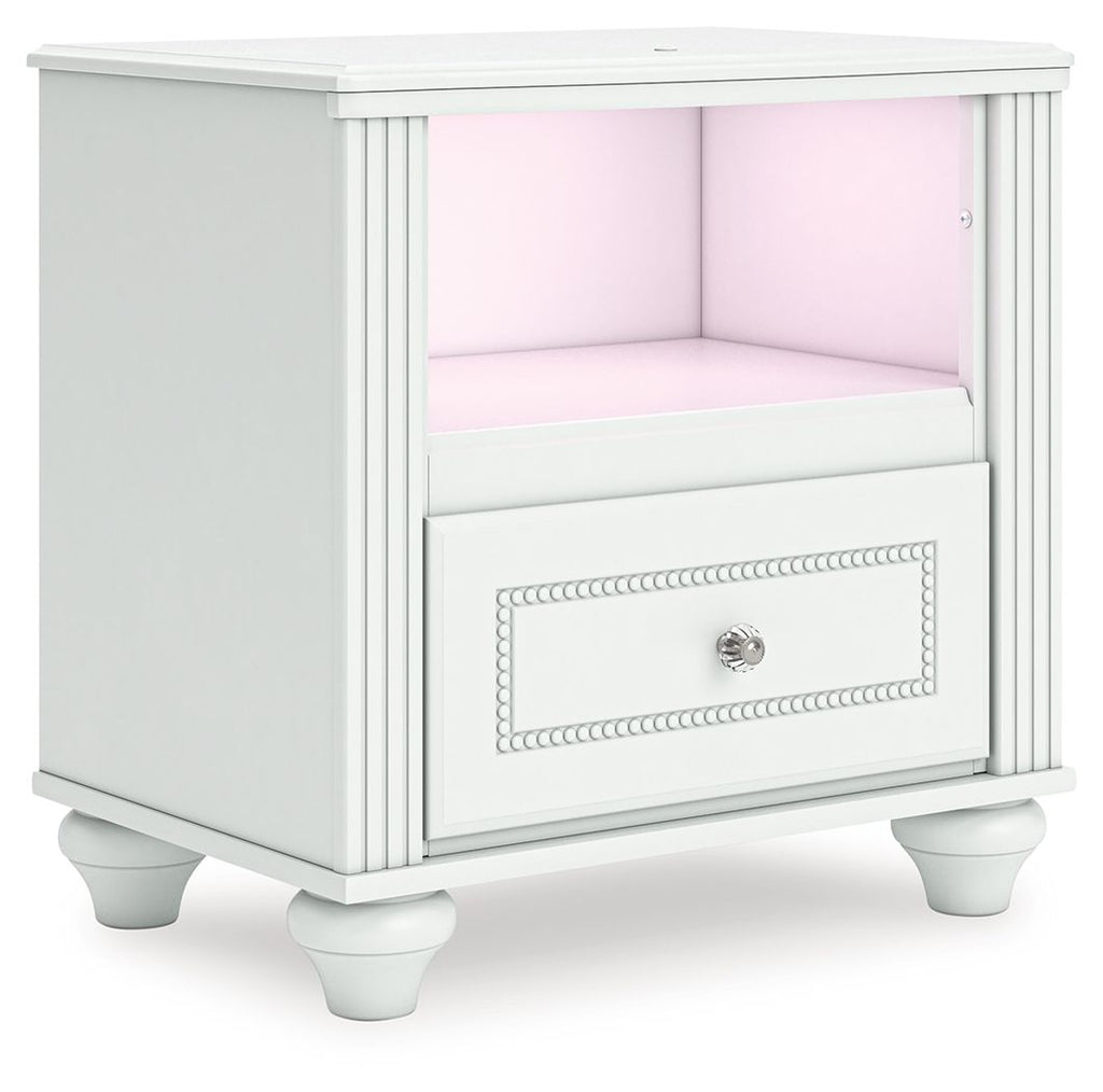 Kozlani - One Drawer Night Stand - White
