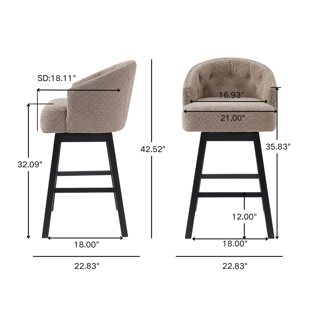 Swivel Bar Stool (Set of 2)