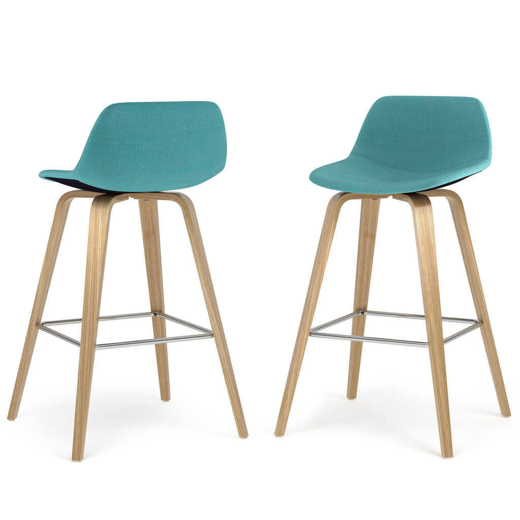 Randolph - Counter / Bar Height Stool (Set of 2) - Blue