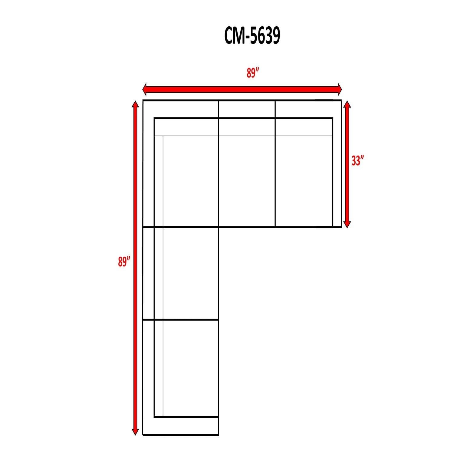 Ana - Outdoor Sectional Sofa With Cushions - Brown