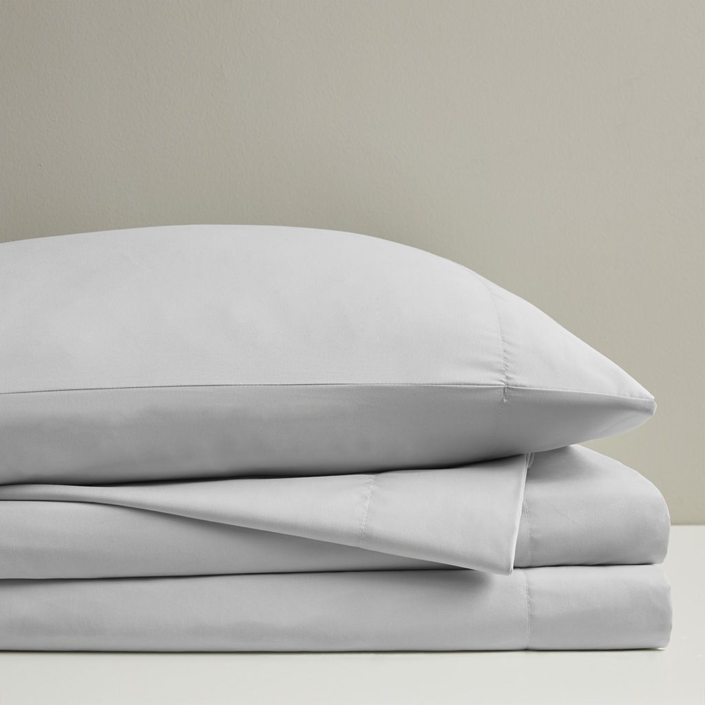 Twin Smart Cool Microfiber Sheet Set - Light Gray