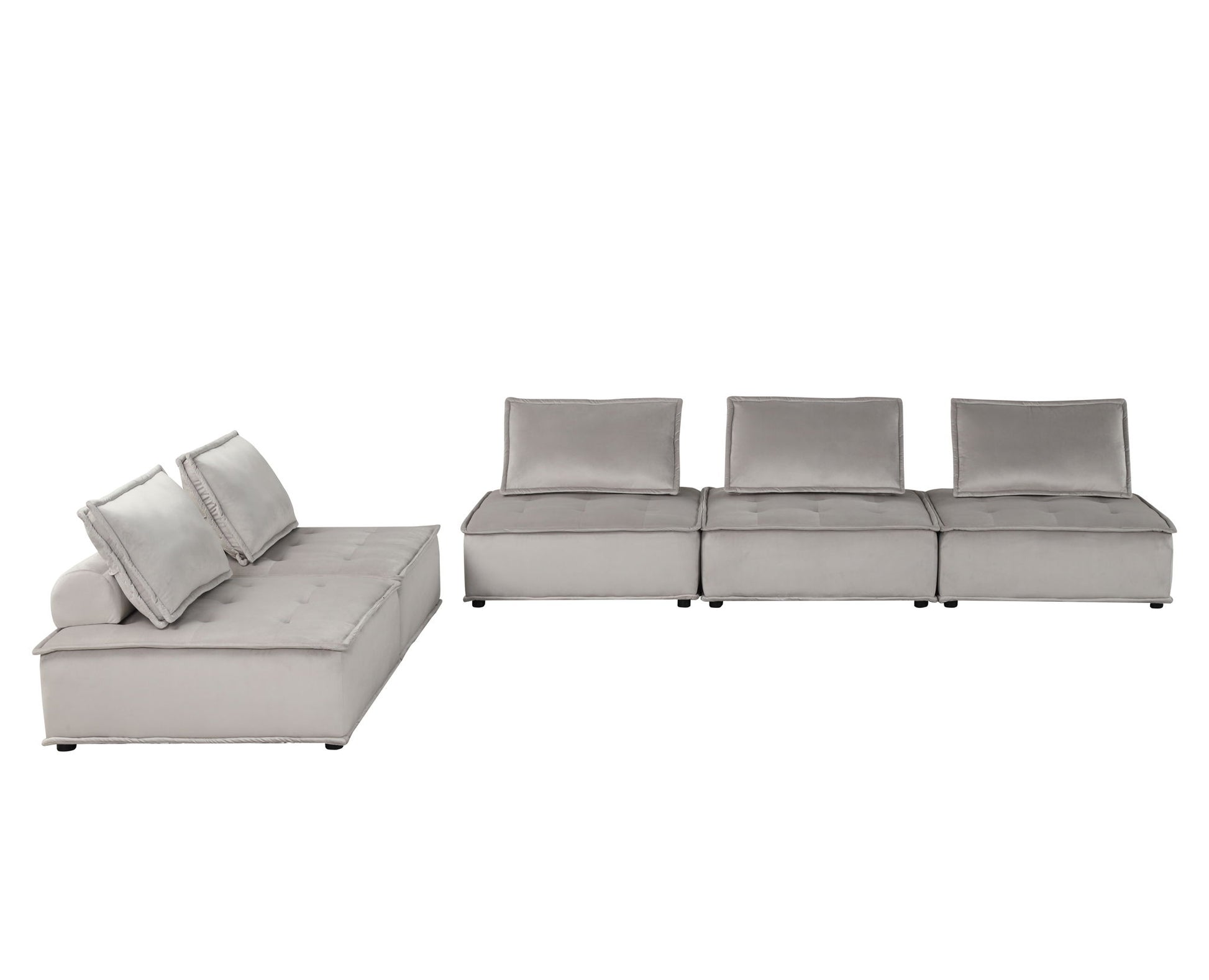 Anna - Stylish Sectional Sofa Ottoman