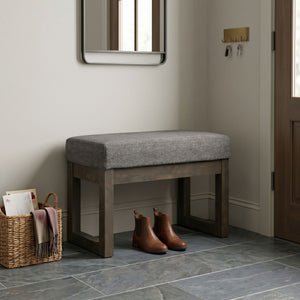 Milltown - Footstool Small Ottoman Bench - Gray