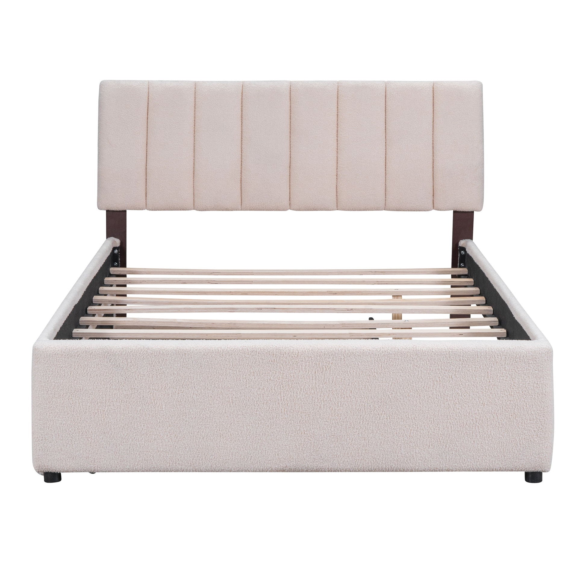 Upholstered Platform Bed With Trundle