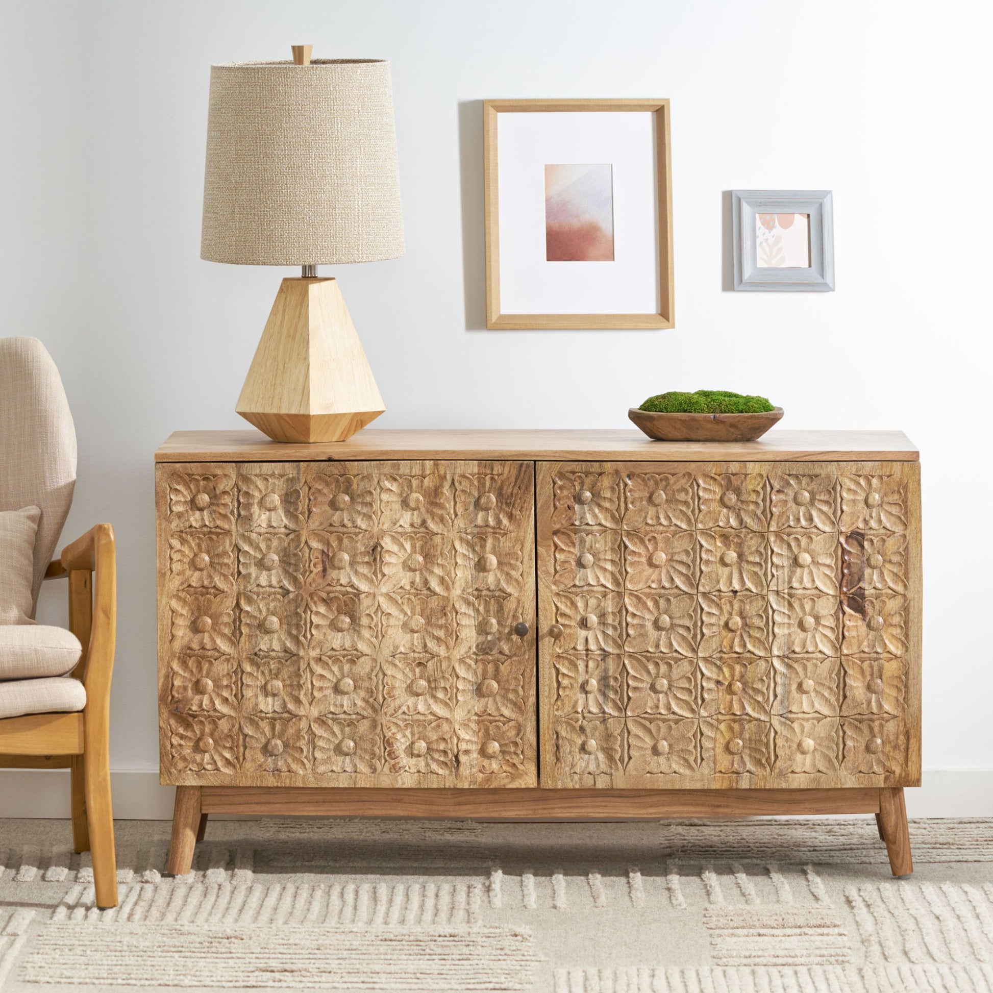 Boho - 2 Door Cabinet - Natural