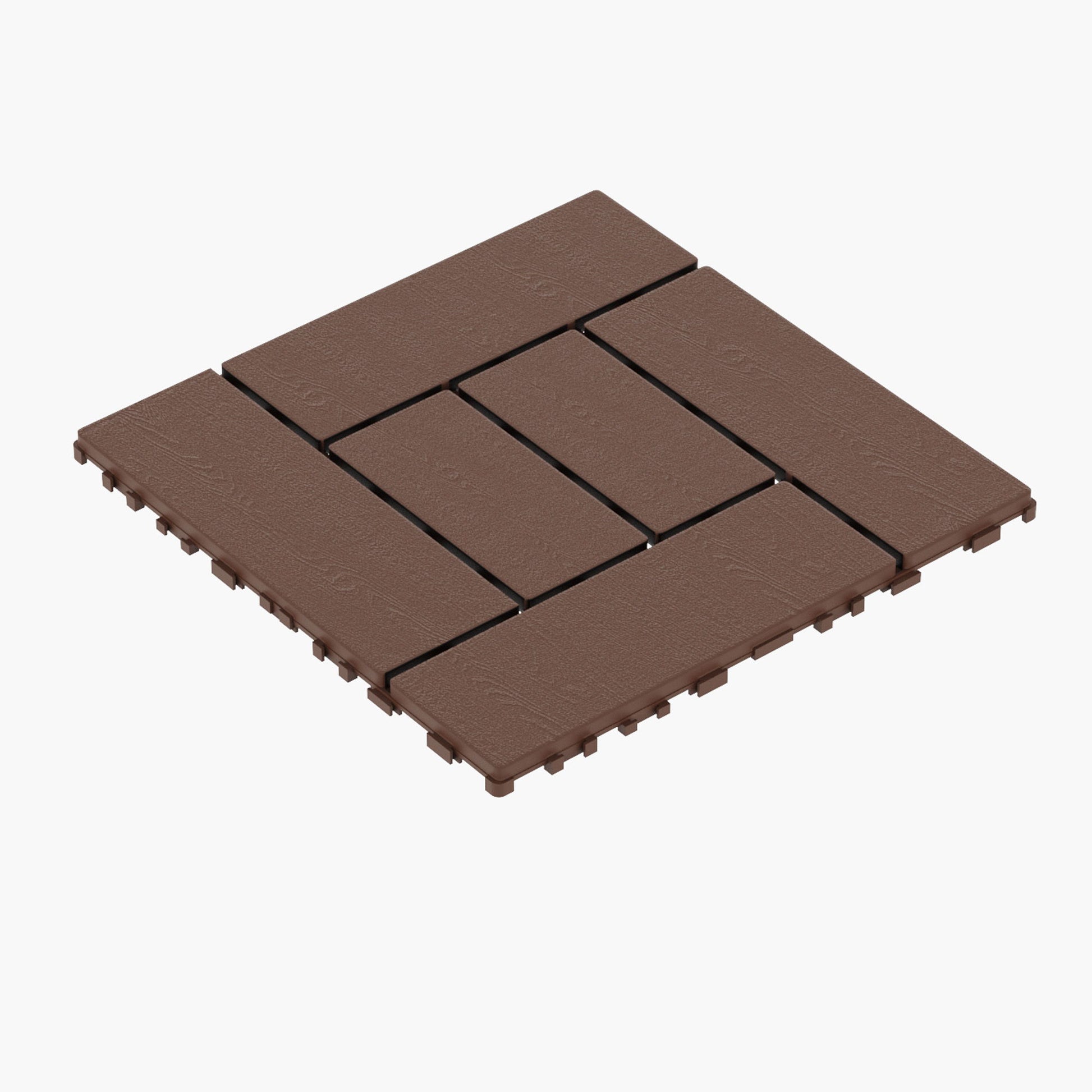 Patio Diy Module Interlocking Decking Tiles Floor, Outdoor And Indoor, Easy And Quick Installation