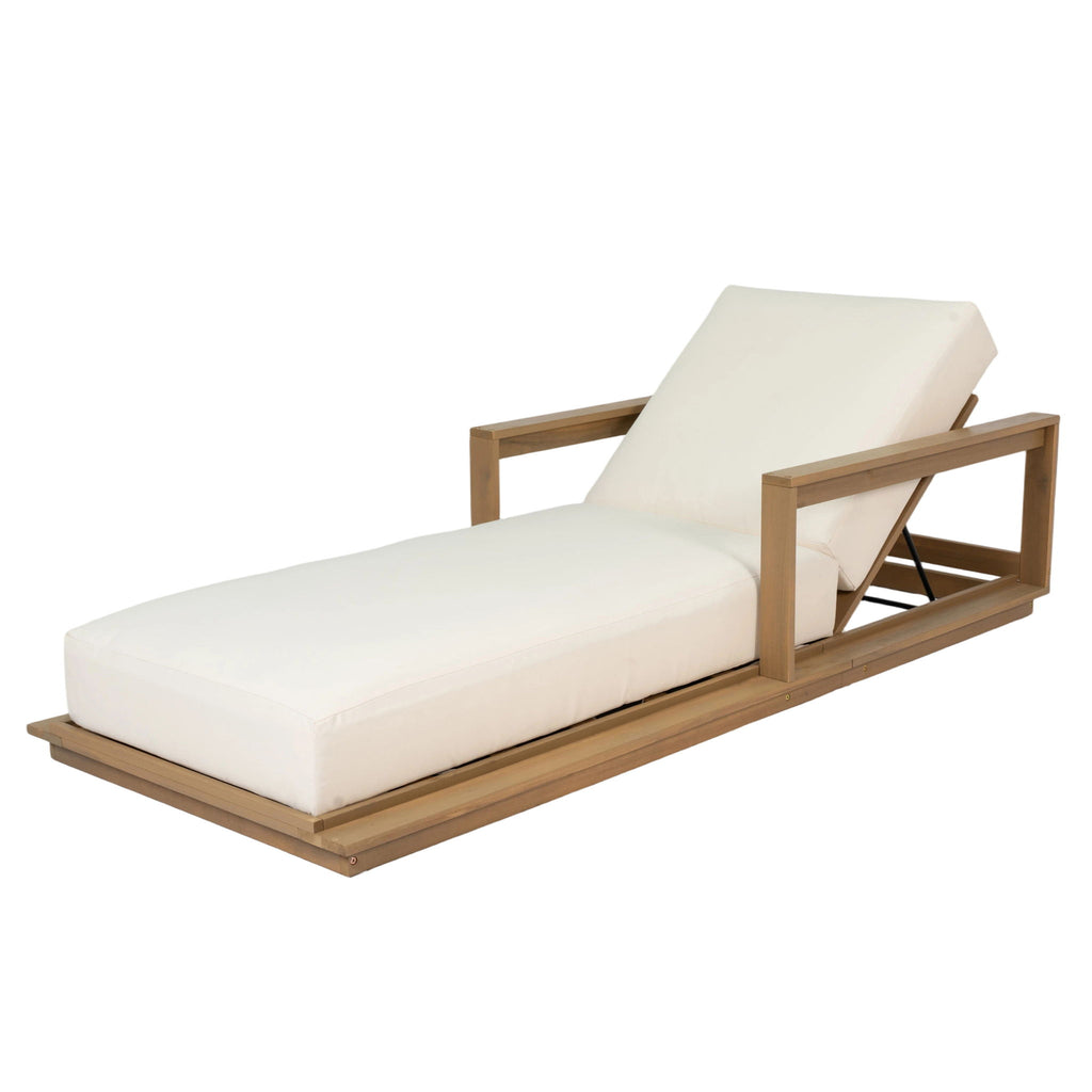 Modern Sunlounger With 5 Position Adjustable Backrest