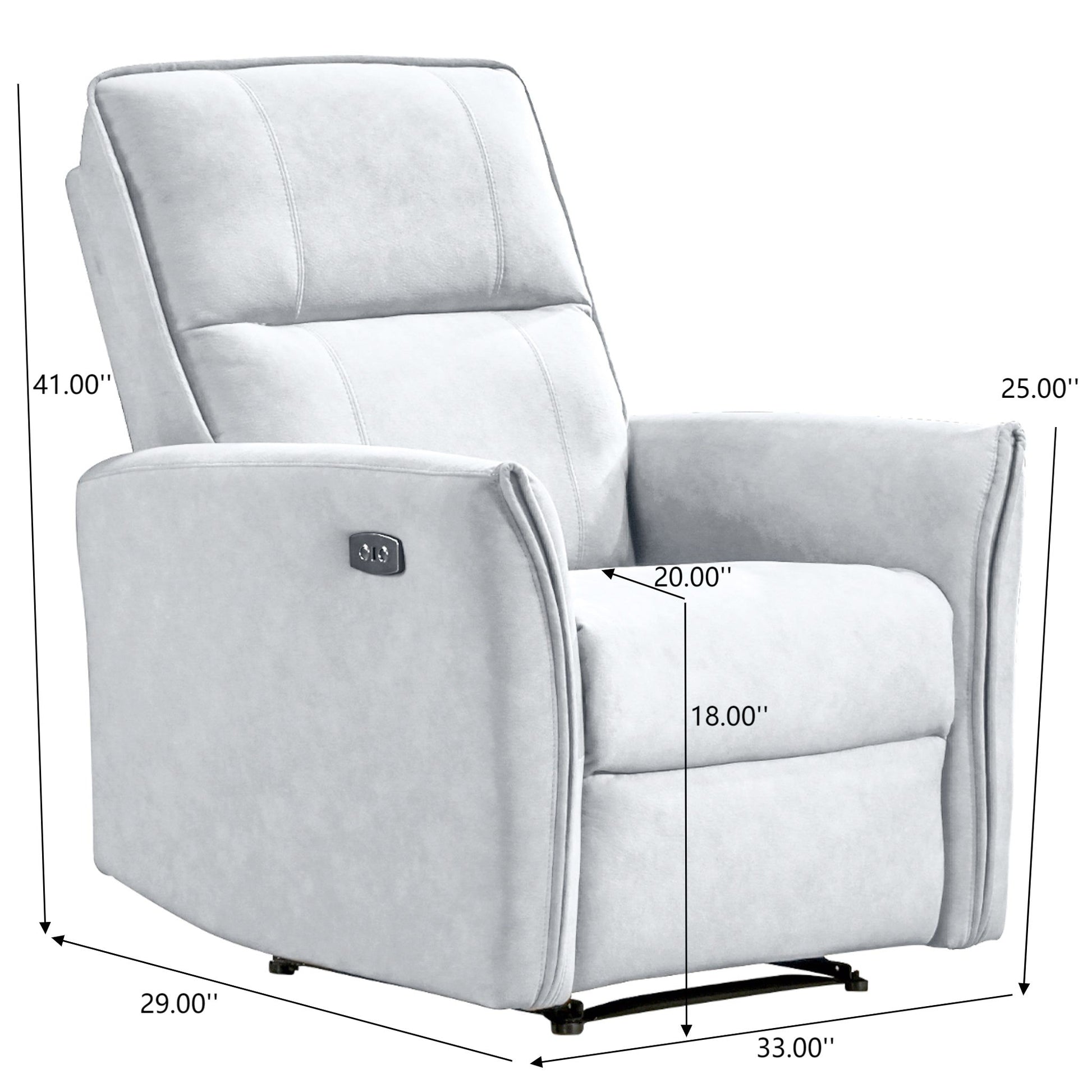 Asheville - Suede Recliner Chair