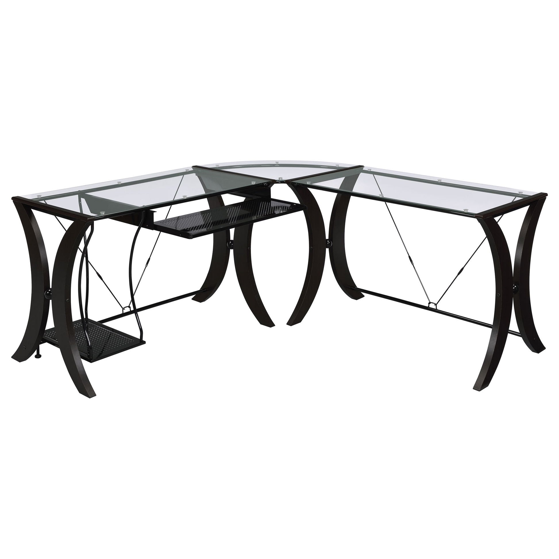 Henley - L Shape Computer Desk - Cappuccino