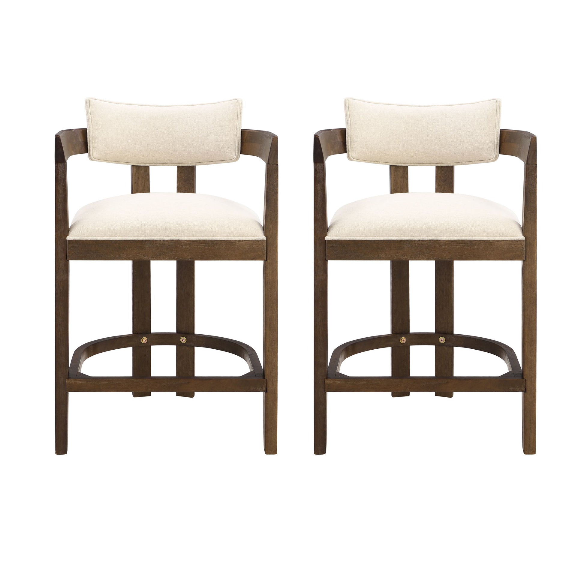 Contemporary Upholstered Counter Stools Set