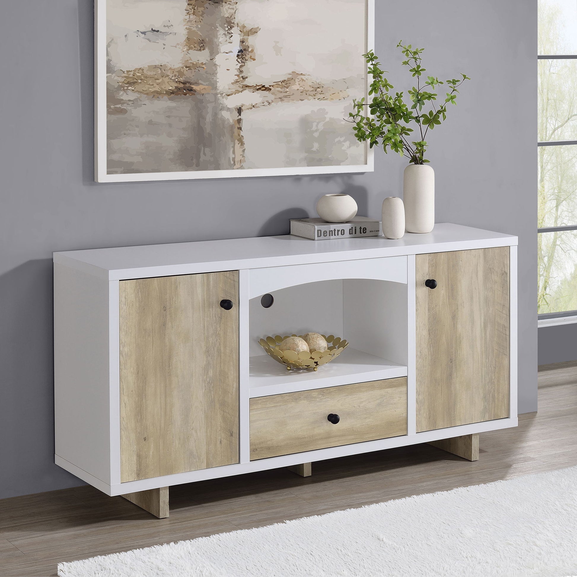 Yesler - 2 Door Storage Cabinet - White