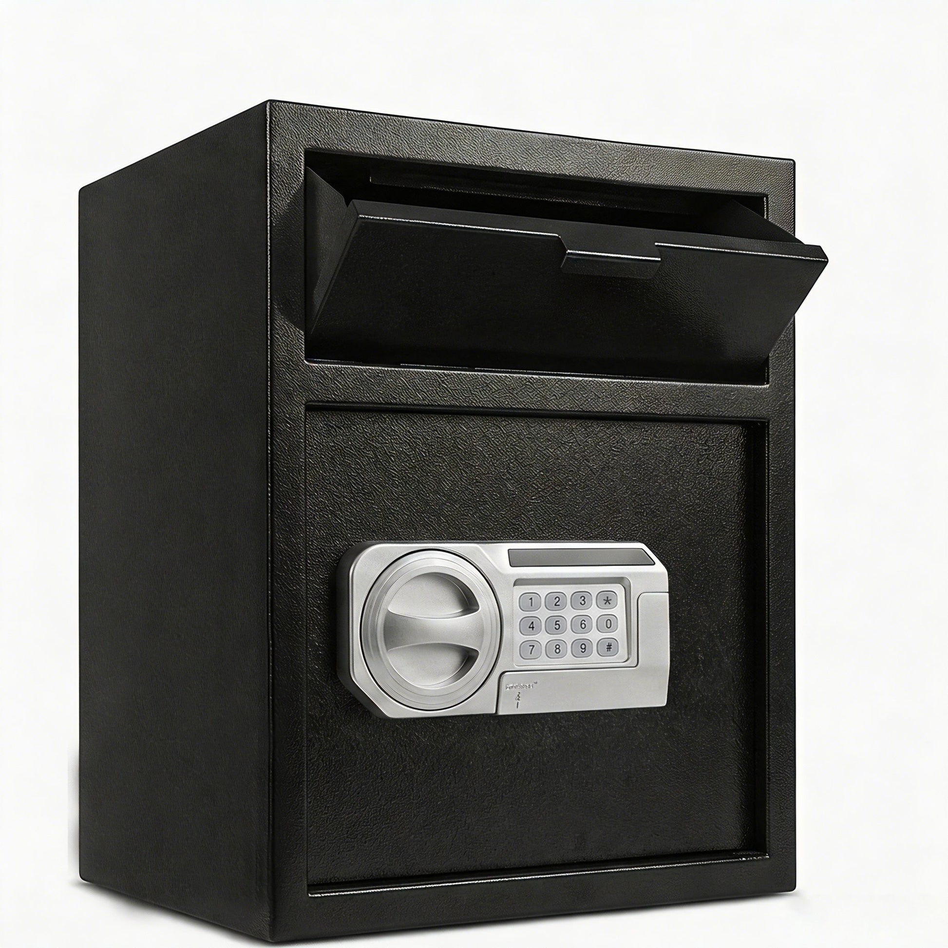 Safe With Drop Slot For Cash Deposits, Multi Scene Safe For Office - Black