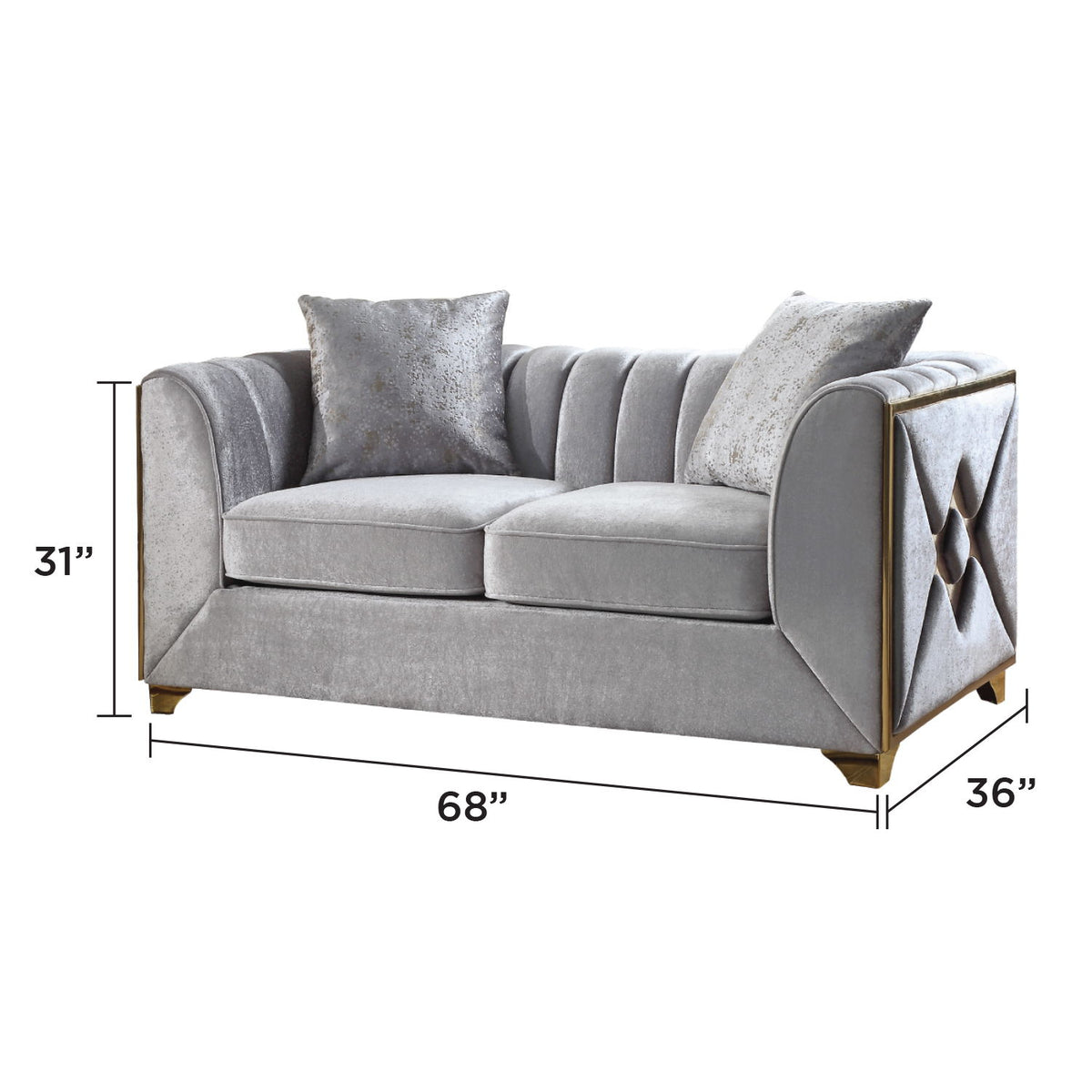 Velencia - Modern Style Loveseat