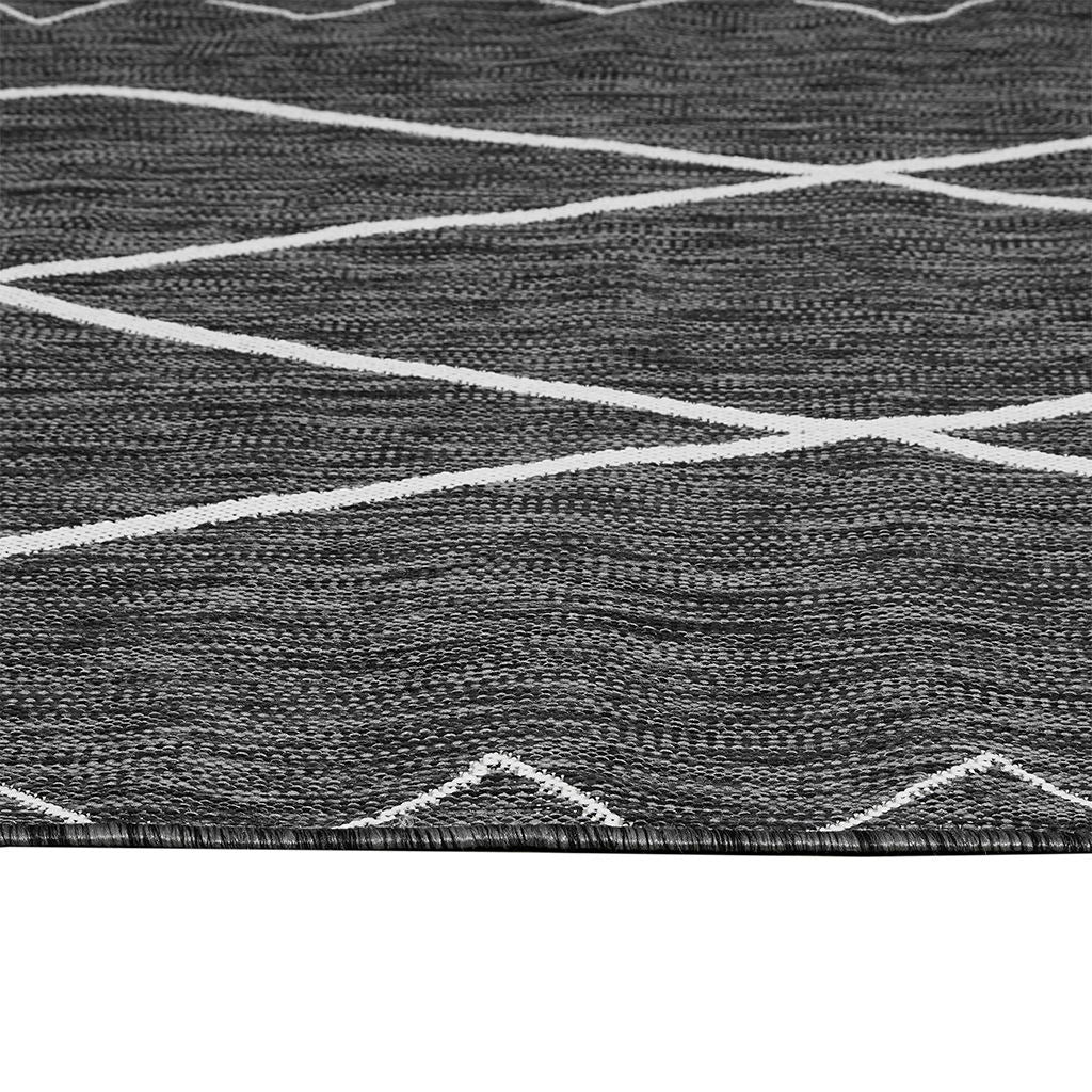 Darya - 8' X 10' Moroccan Indoor / Outdoor Rug - Gray / White
