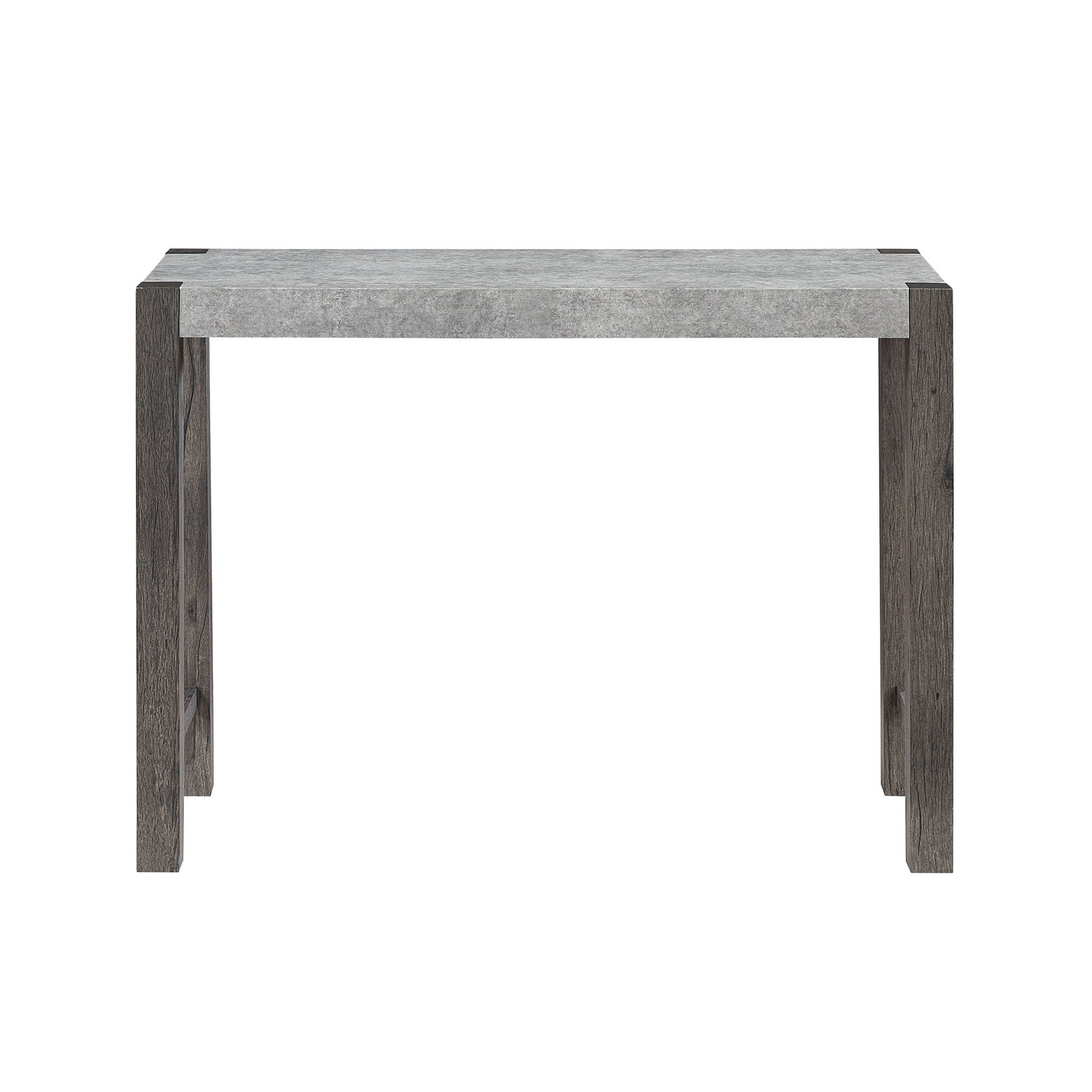 Regina - Console Sofa Table And Double Pedestal Base - Gray