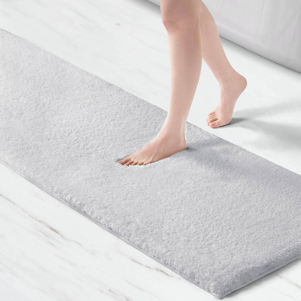 Marshmallow - 24" x 40" Bath Rug - Pearl Silver