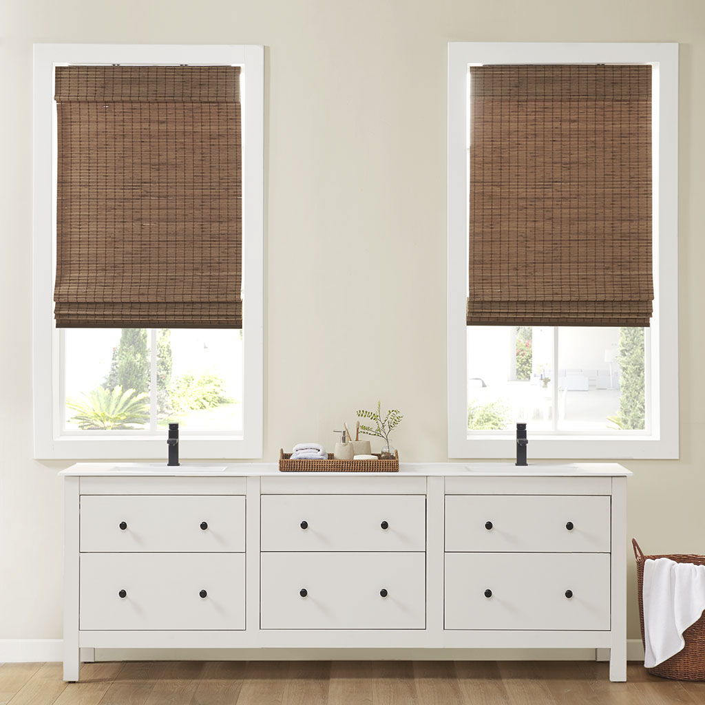 Eastfield - Light Filtering Roman Shade - Teak