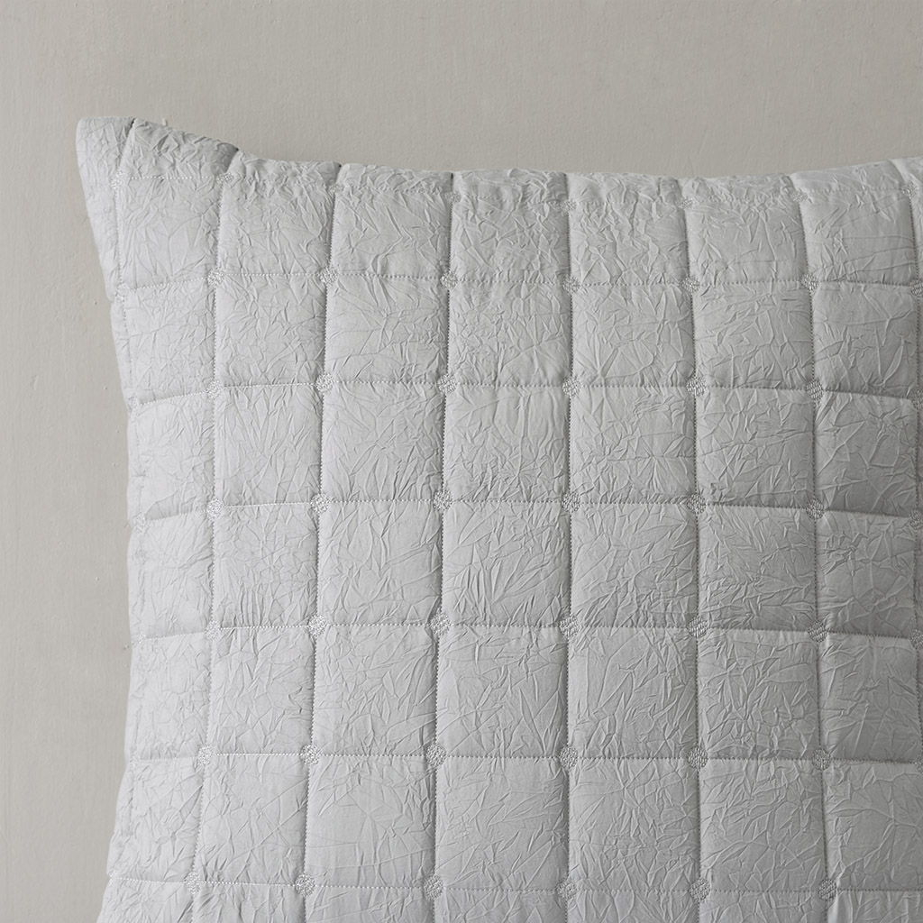 Cocoon - Quilt Top Euro Sham - Gray