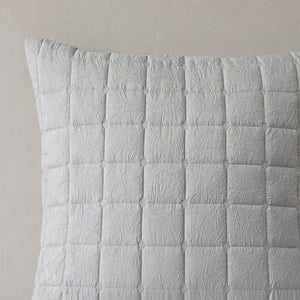 Cocoon - Quilt Top Euro Sham - Gray