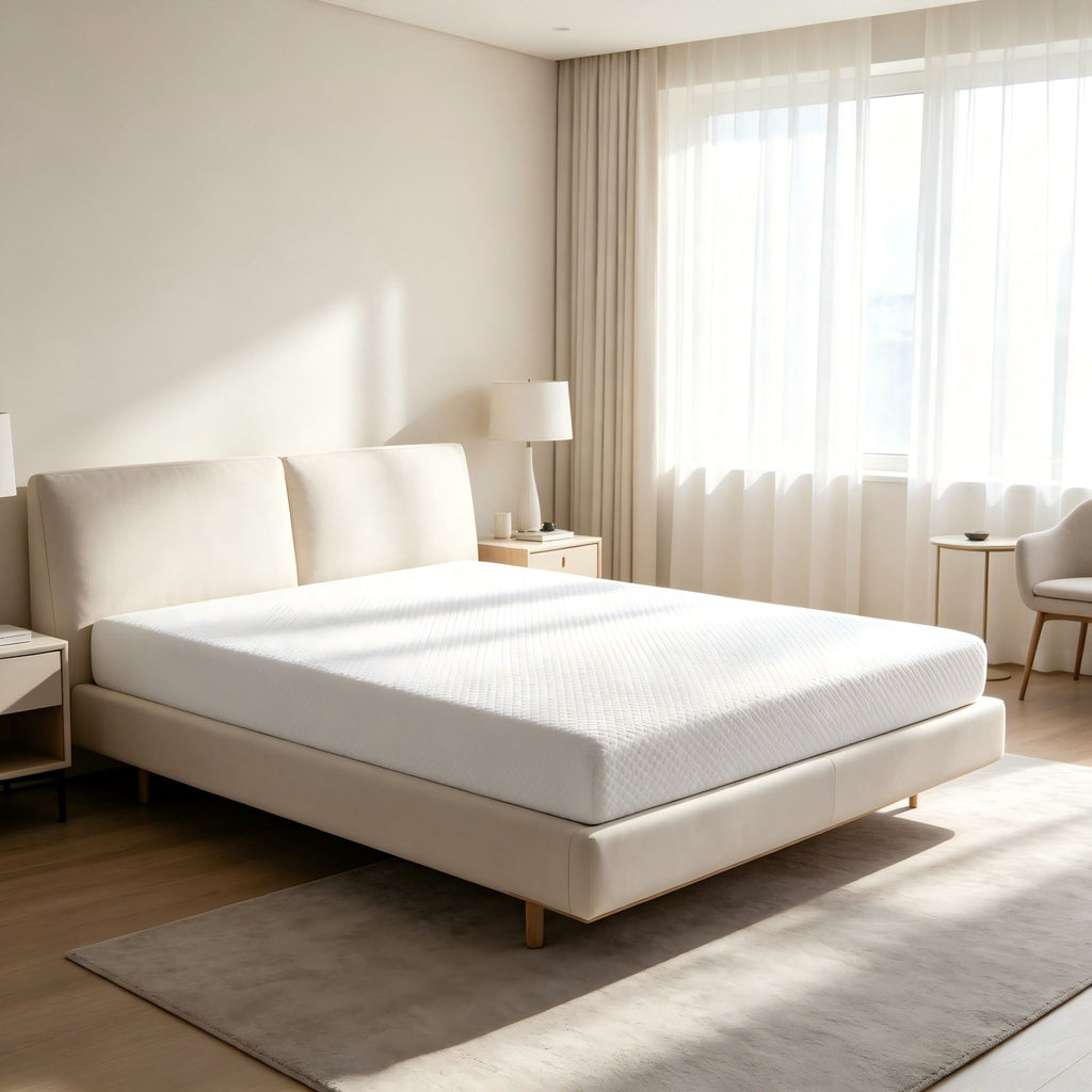 5" Medium Firm Memory Foam Mattress - White - Twin Size