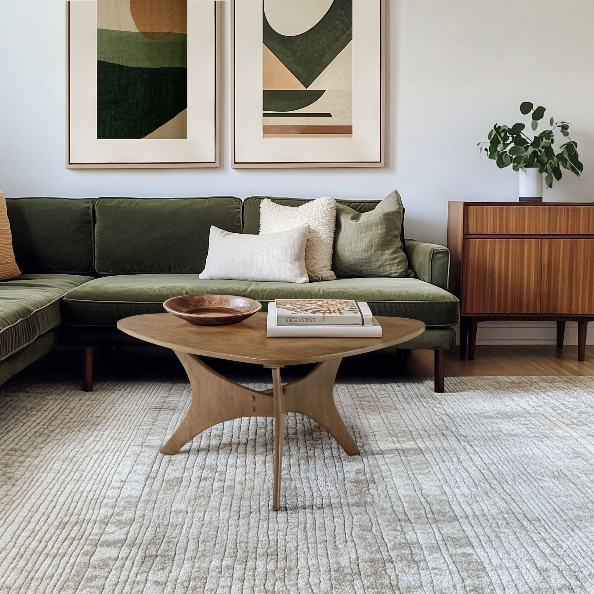 Blaze - Triangle Coffee Table - Light Brown