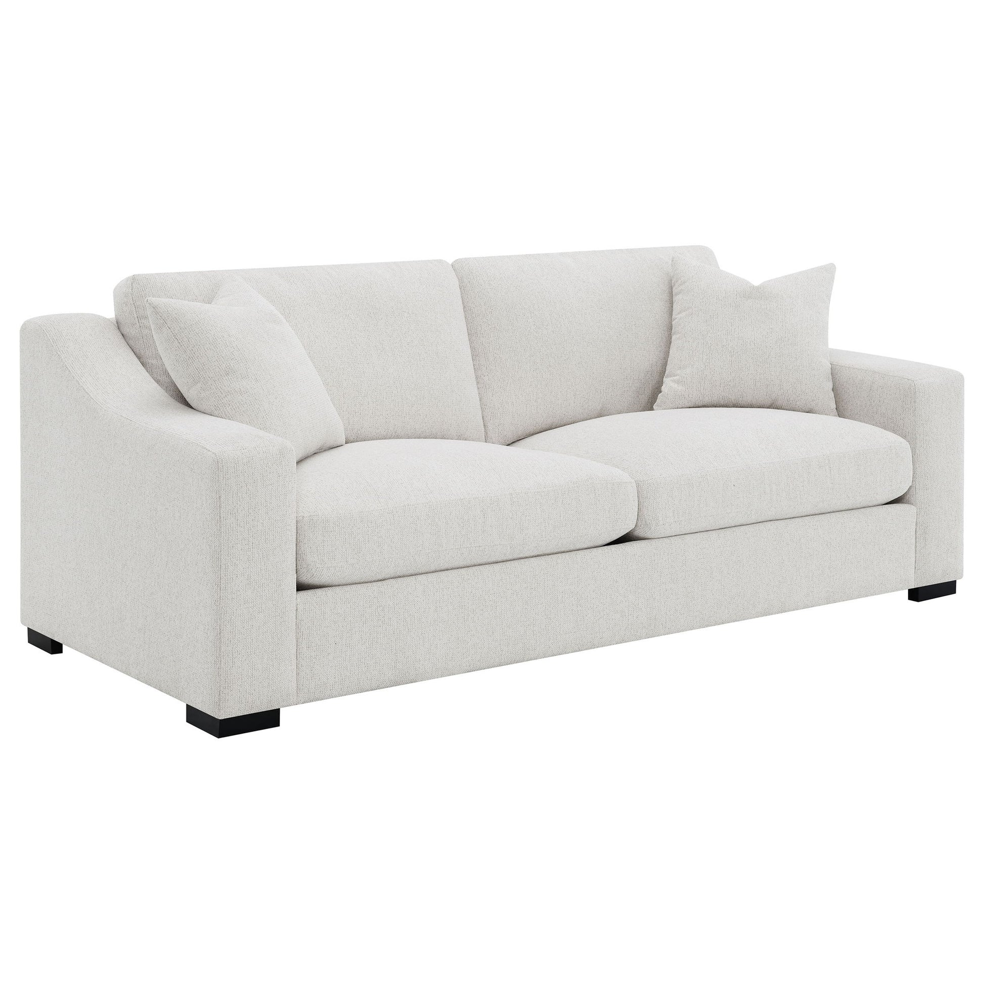 Chelan - Upholstered Track Arm Sofa Set With Curved Arms
