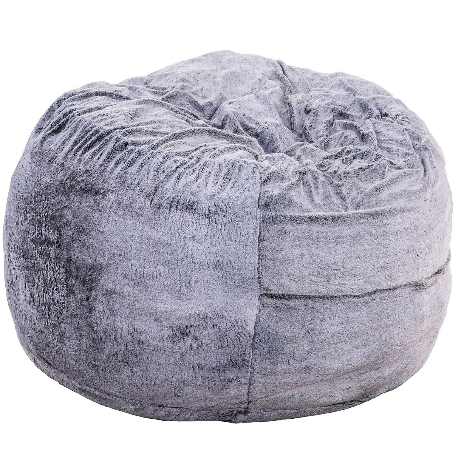 Classic 5Ft Memory Foam Bean Bag Chair, Soft Comfort Lounger - Purple
