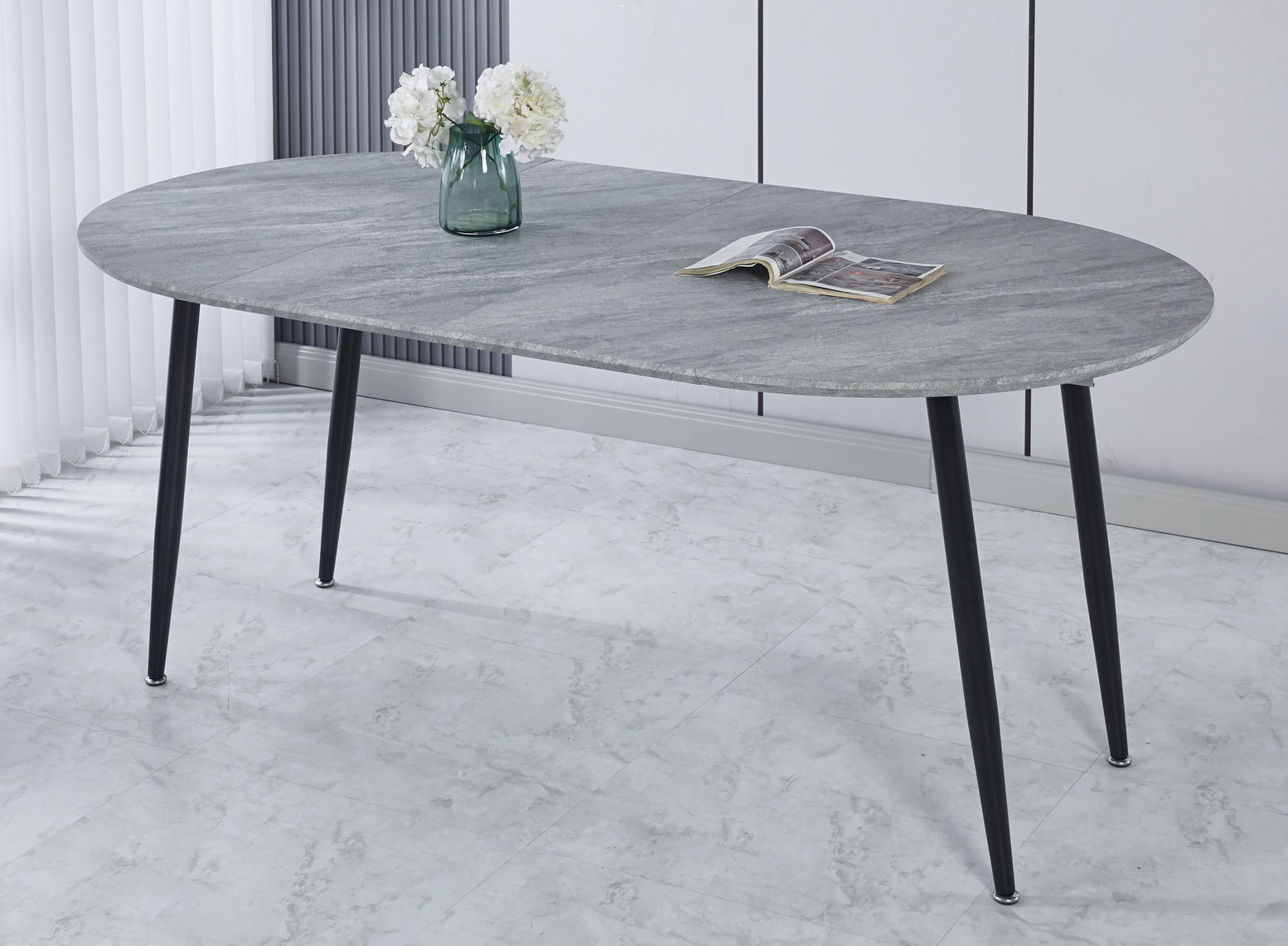 Extensible Table, Dining Table, Office Table, Coffee Table Metal Leg