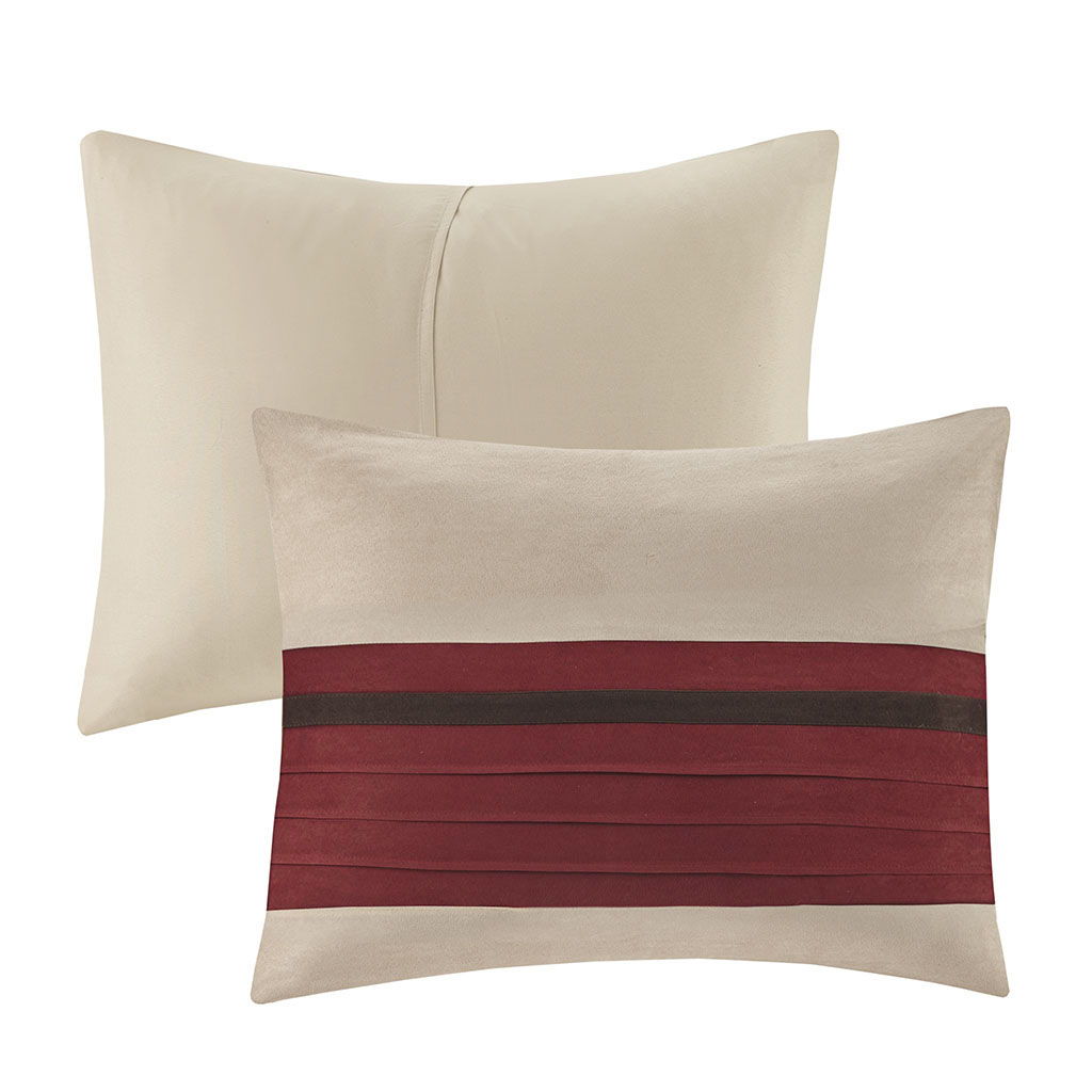 Palmer - Queen Piece Comforter (Set of 7) - Red